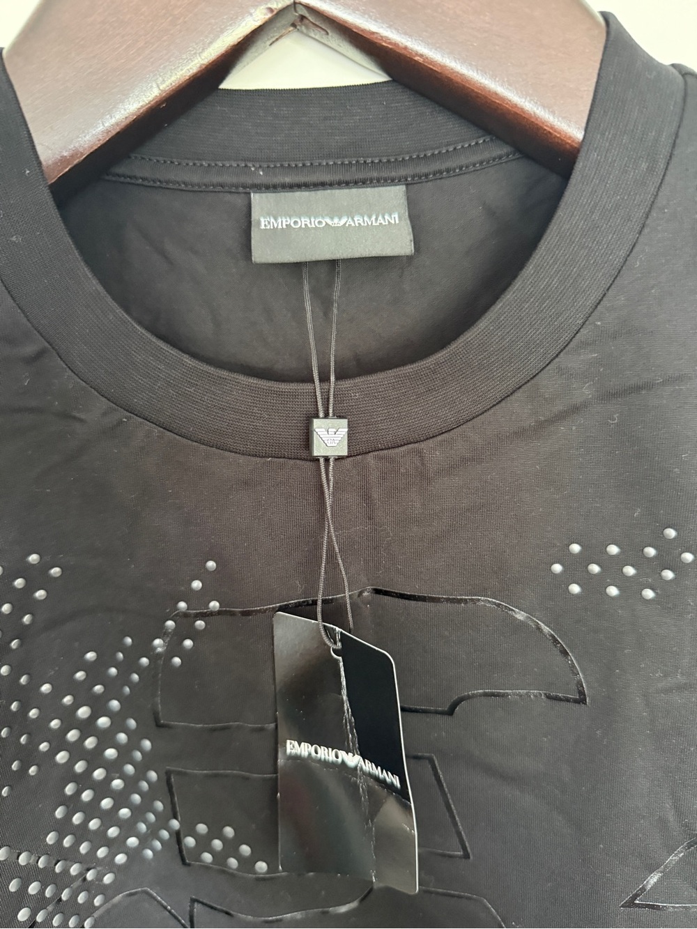 Emporio Armani Black Logo T-shirt - Picture 8 of 8